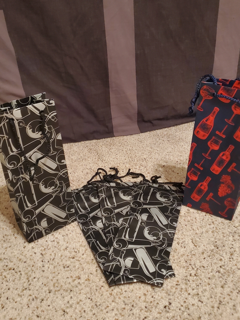 Set of 5 New Wine Bottle Gift Bags 🍷